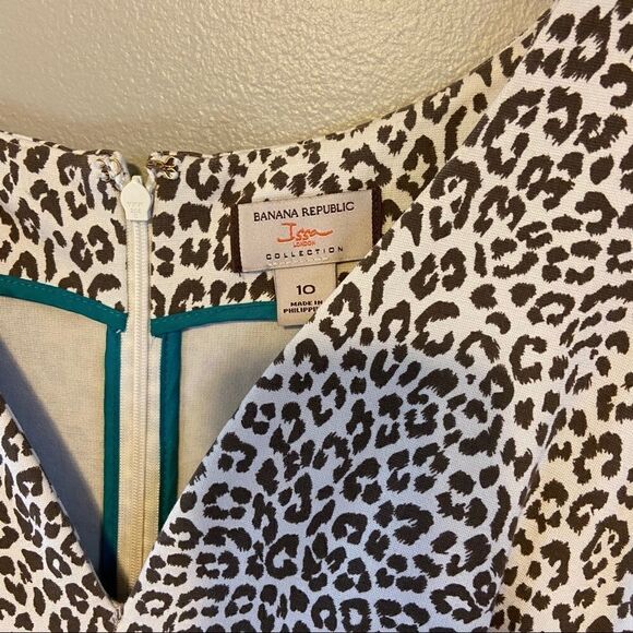 Banana Republic Animal Print Dress size 10 - Picture 3 of 5
